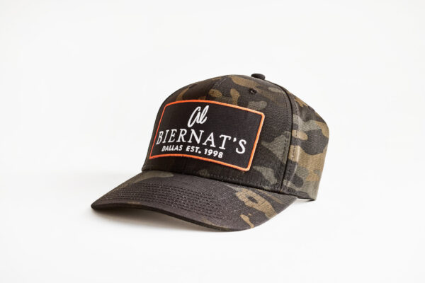 MultiCam Full Fabric Cap  Al Biernat's Patch ORANGE Outline